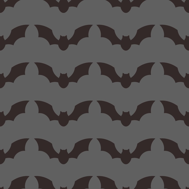 Halloween seamless pattern with bats