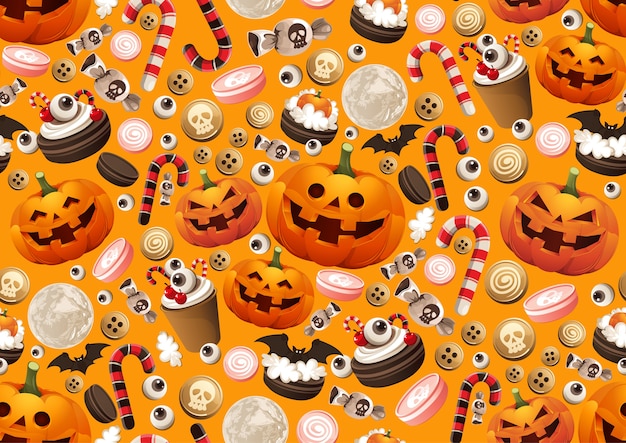 Halloween seamless pattern.