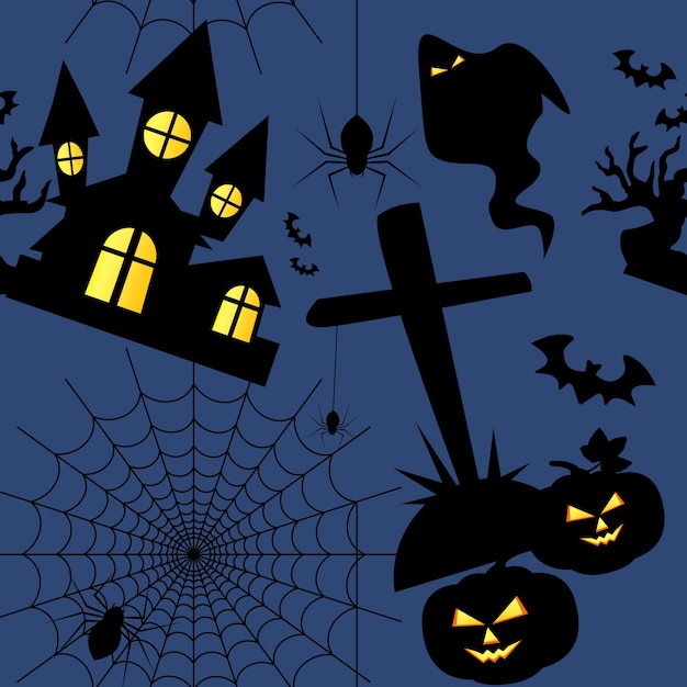 Halloween seamless pattern.