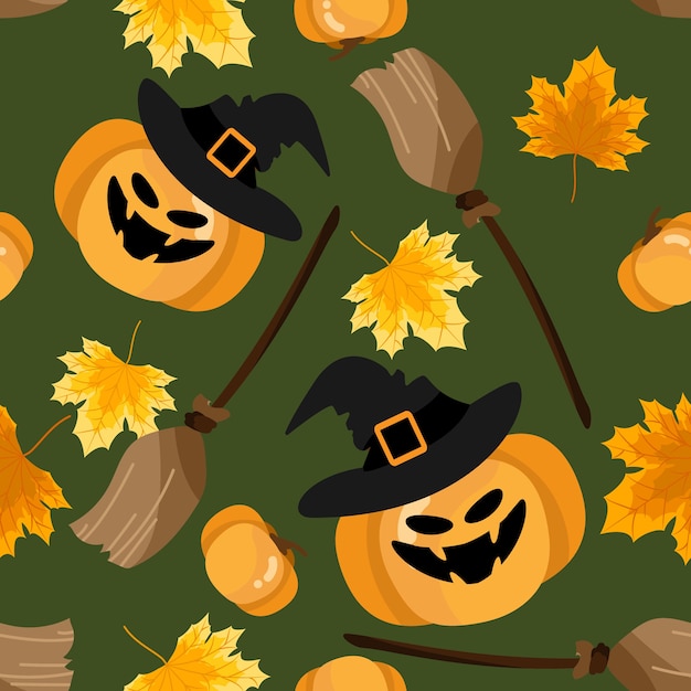 Halloween seamless pattern.