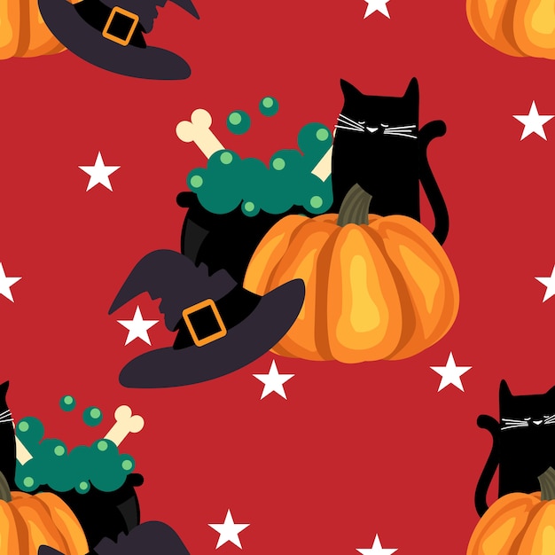 Halloween seamless pattern.