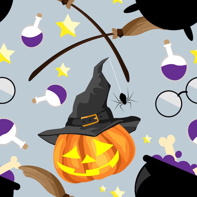 Halloween seamless pattern.