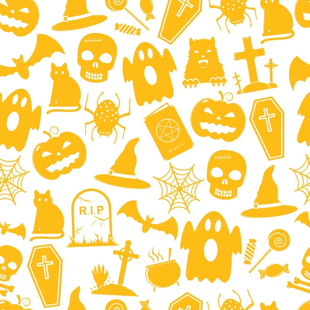 Halloween seamless pattern