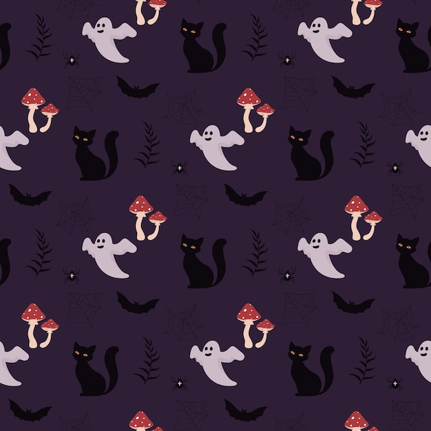 Halloween seamless pattern