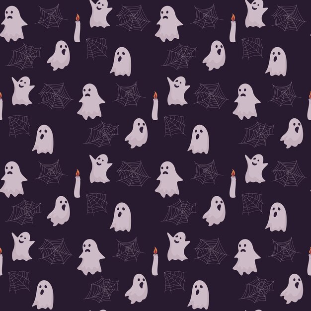 Vector halloween seamless pattern