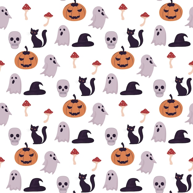 Halloween seamless pattern