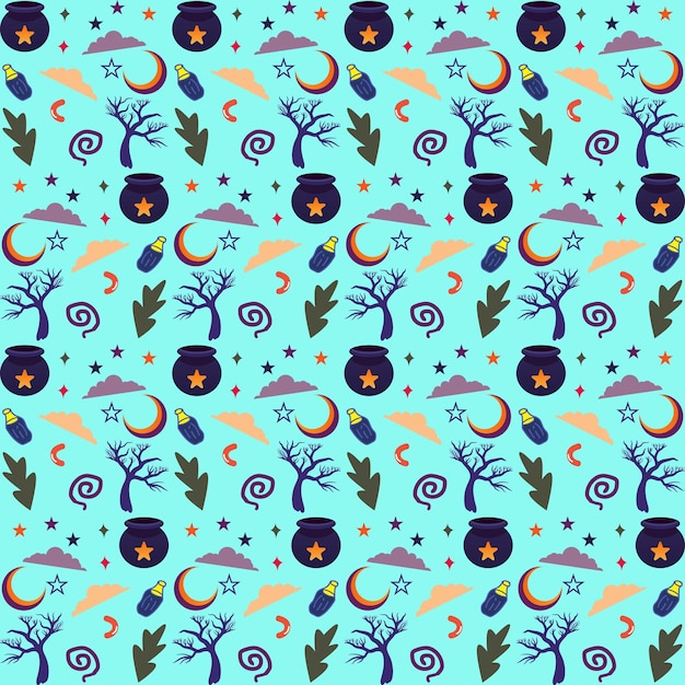 Halloween Seamless Patterns Set