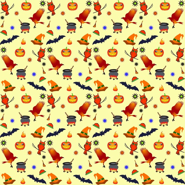 Halloween Seamless Patterns Set