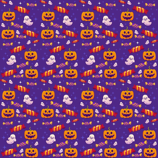 halloween seamless patterns