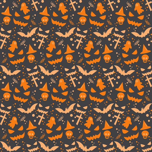 Halloween seamless patterns