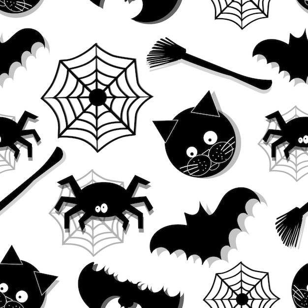 Halloween seamless patternx9