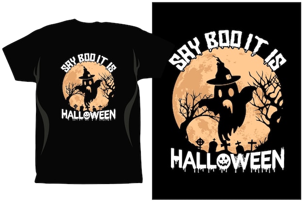 Vettore di disegno della maglietta della stagione di halloween. grafica vettoriale di halloween per t-shirt. halloween eps