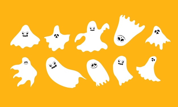 halloween set vector design for happy halloween event