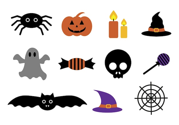 halloween set vector