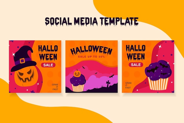 halloween sjabloon sociale media poster