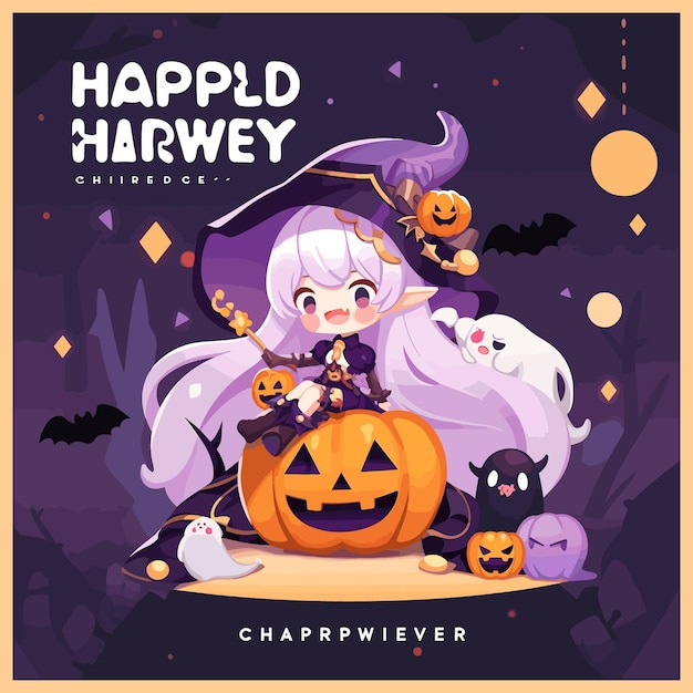 Halloween social media post design