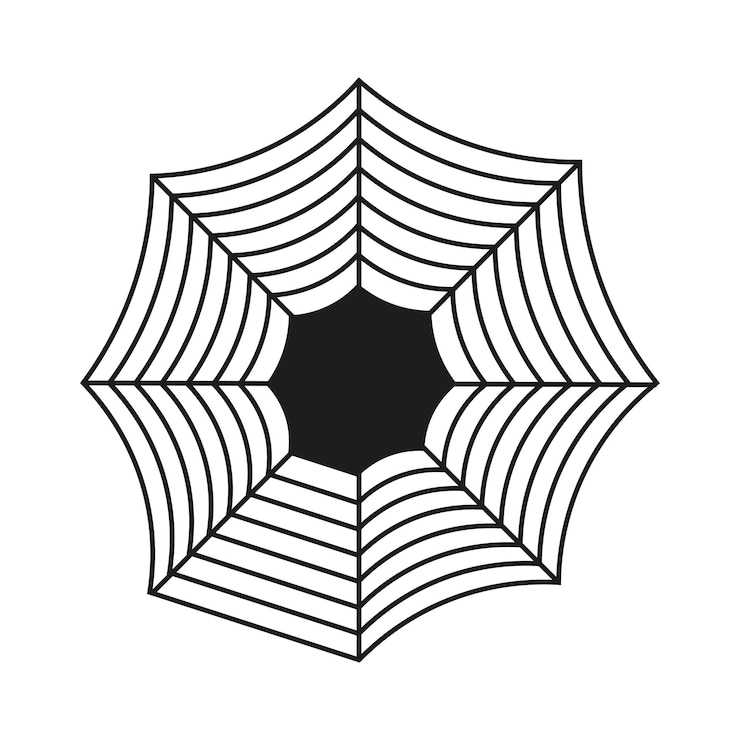 Vector halloween spider web