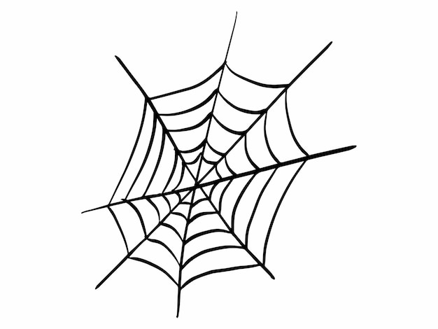 Halloween Spider webs Silhouette Illustration