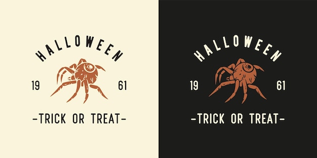 Halloween-spin of -insect voor halloween-afdruk