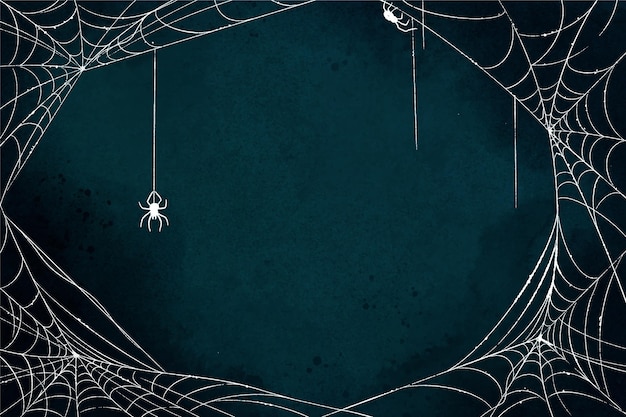 Vector halloween spinneweb achtergrond