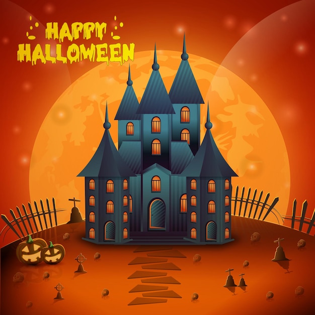 Halloween-spookachtergrond, poster en behang