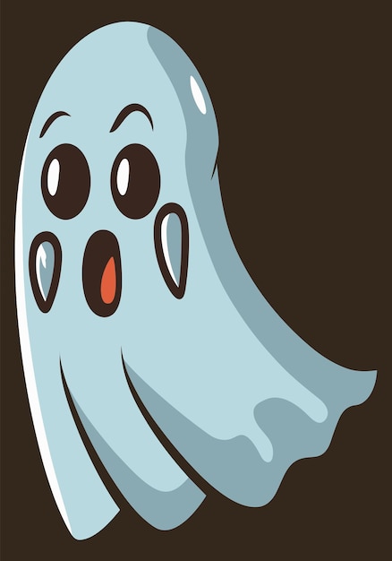 Vector halloween spooky ghost 2d vector designs