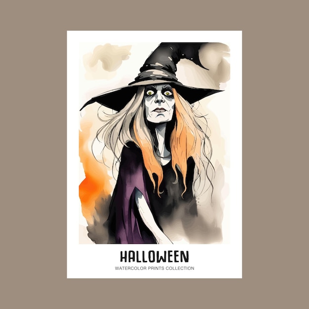 Halloween Spooky Witch Portrait