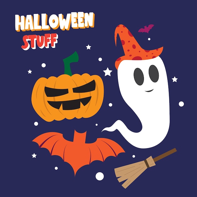 Halloween spullen illustratie