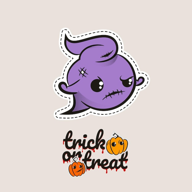 Halloween stitch ghost phantom zombie voodoo-pop evil ghost naaimonster trick or treat pompoenen