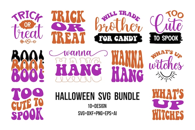 Vector halloween svg-bundel