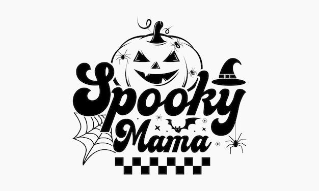 Bundle di design in formato svg di halloween retro halloween in formato svg felice halloween vettore zucca silhouett spettrale