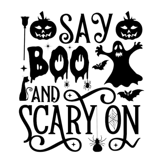 Halloween svg gesneden bestanden ontwerp. halloween sublimatie svg gesneden bestand design.