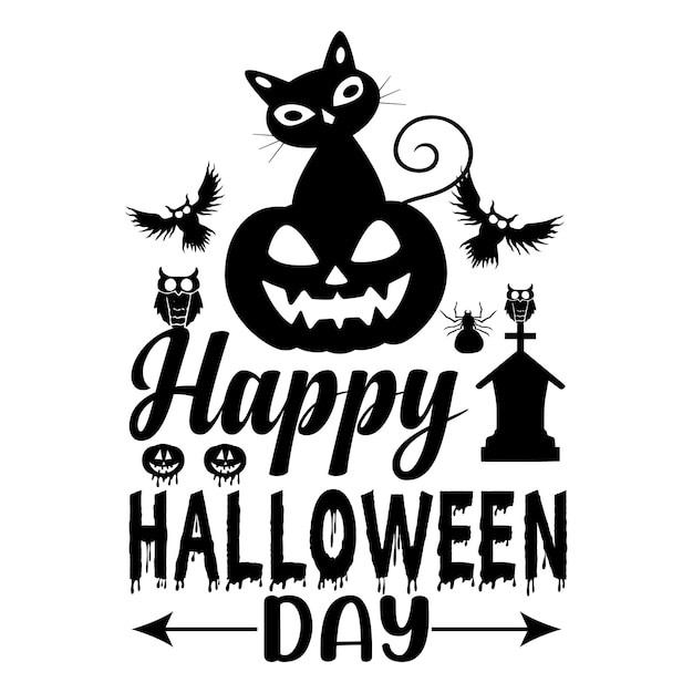 Design della maglietta in formato svg di halloween