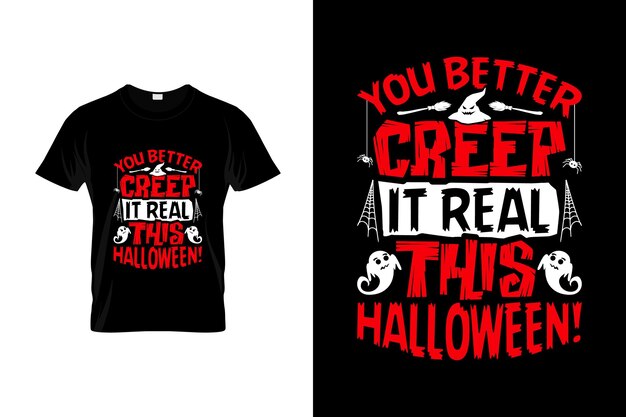 Design di t-shirt di halloween o design di poster di halloween o design di magliette di halloween