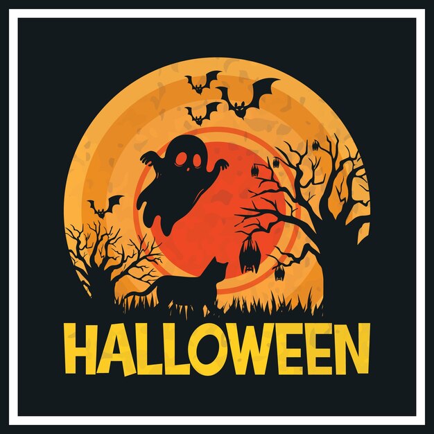 Дизайн футболки на Хэллоуин, вектор дизайна футболки на Хэллоуин. Типография, цитата, футболка на Хэллоуин