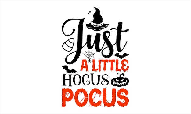 Halloween T shirt Design Hand belettering illustratie voor uw ontwerp Moderne kalligrafie