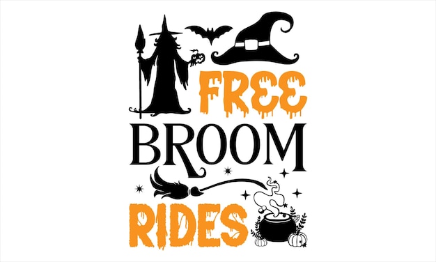 Halloween T shirt Design Hand lettering illustration for your design Modern calligraphy