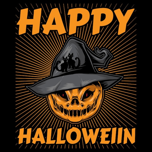 Halloween T-Shirt Design Template ((New and Creative ).