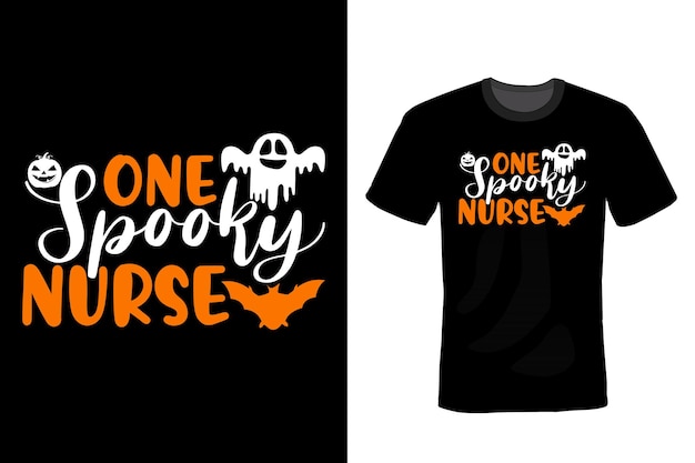 Vettore tipografia di halloween t-shirt design vintage