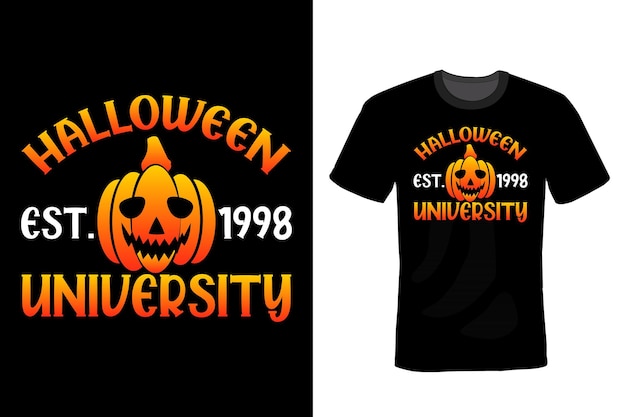 ハロウィンtシャツデザインタイポグラフィヴィンテージ