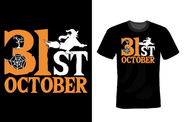 ハロウィンtシャツデザインタイポグラフィヴィンテージ