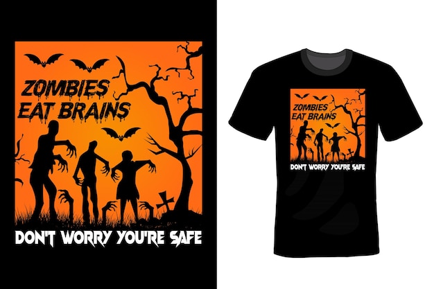 ハロウィンtシャツデザインタイポグラフィヴィンテージ