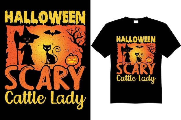 Halloween t shirt design vector, Halloween T-Shirt illustration