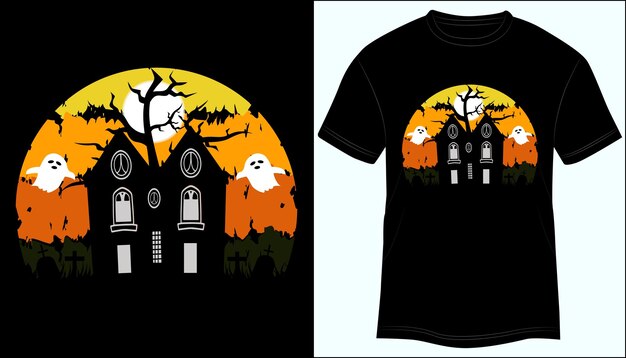 Halloween T-Shirt Design Vector Illustration