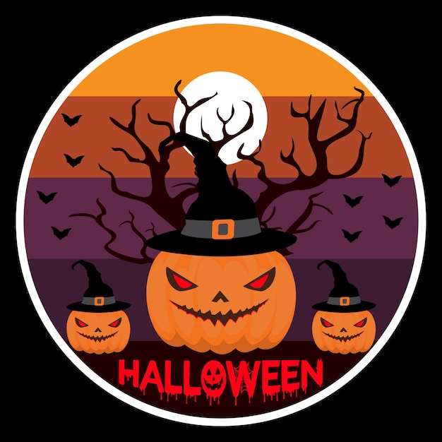 Halloween t-shirt design vector illustration