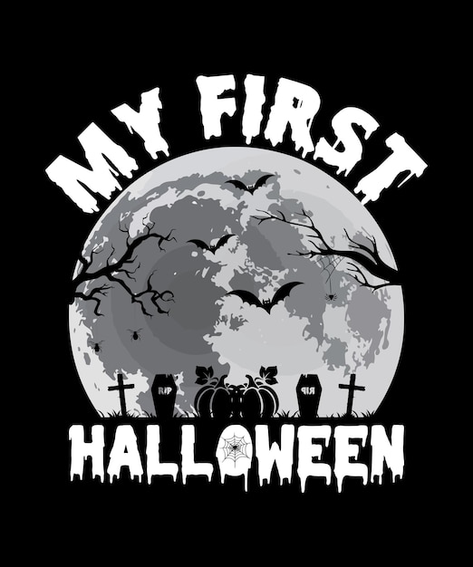 Halloween T Shirt Design Vector