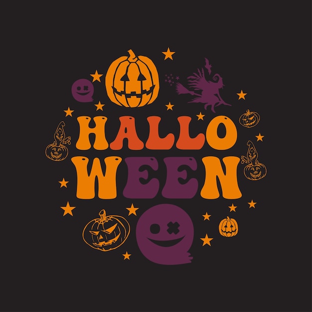 Vector halloween t-shirt design