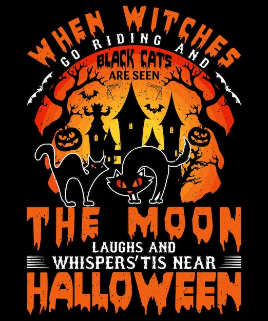 Vector halloween t shirt design