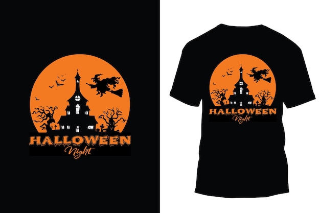 Vector halloween t shirt design