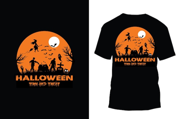 Vector halloween t shirt design